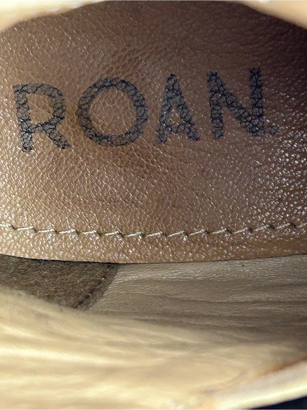ROAN BY BED STU DUNE HEELED LEATHER ANKLE BOOTIE DISTRESSED TAN SIZE 9